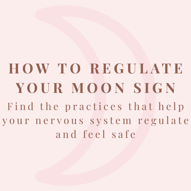 How to Regulate Your Moon Sign