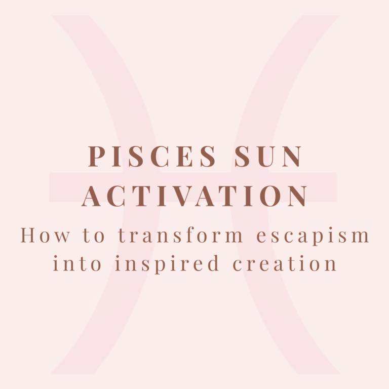 Pisces Sun Activation