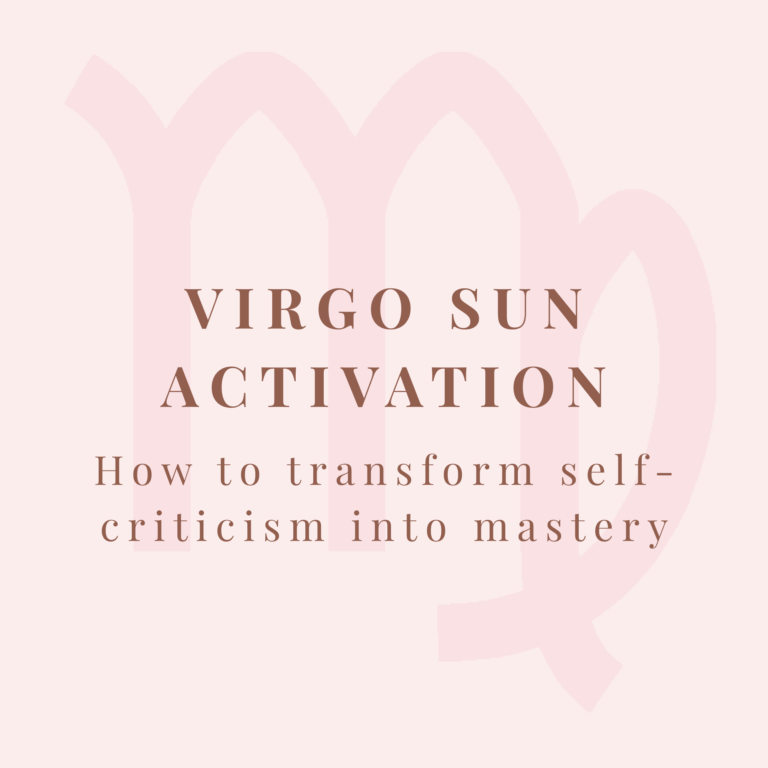 Virgo Sun Activation